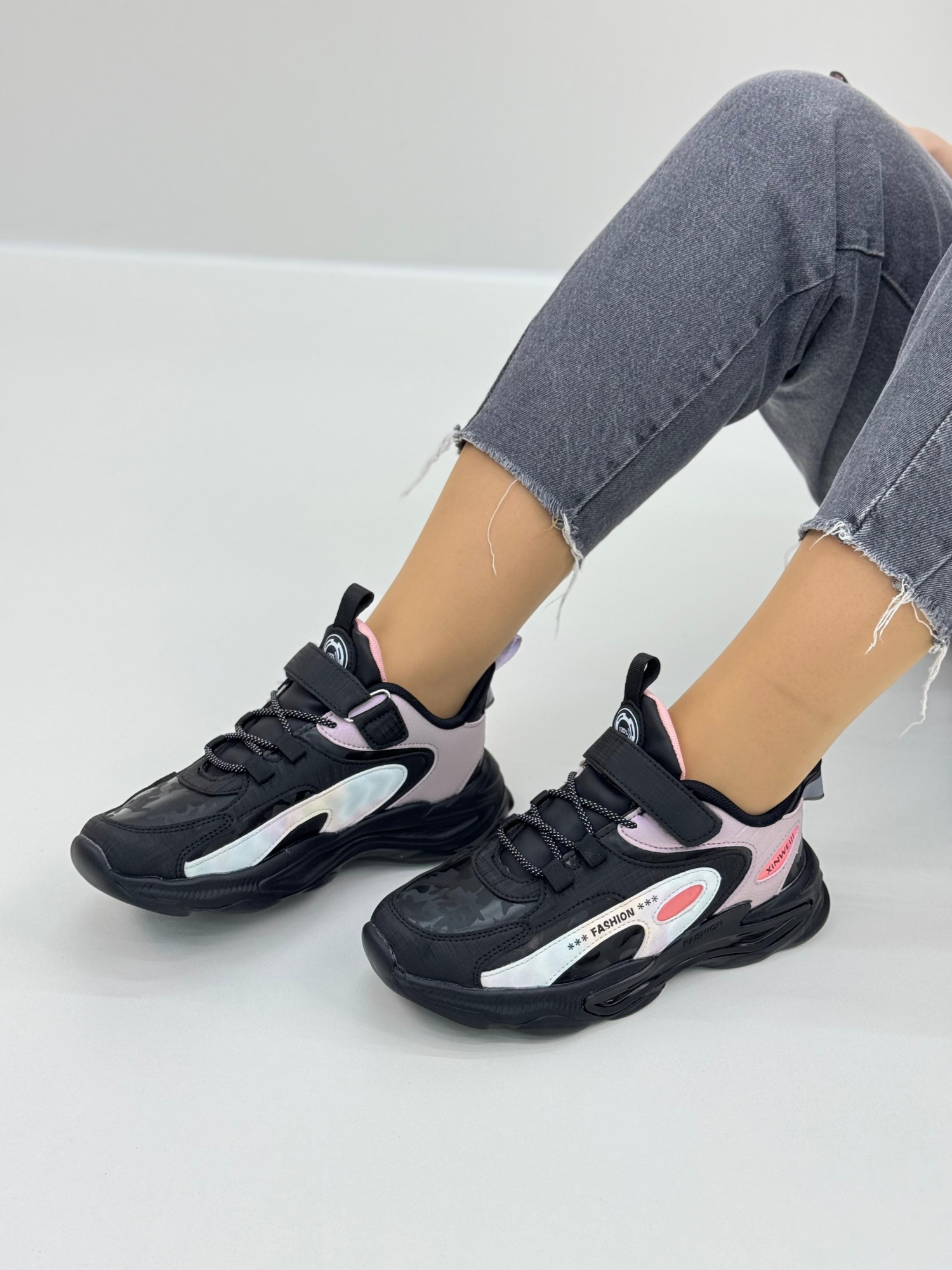 Женские весенние кроссовки FASHION SO-244-61 (8 пар в коробе, размер 36-41)