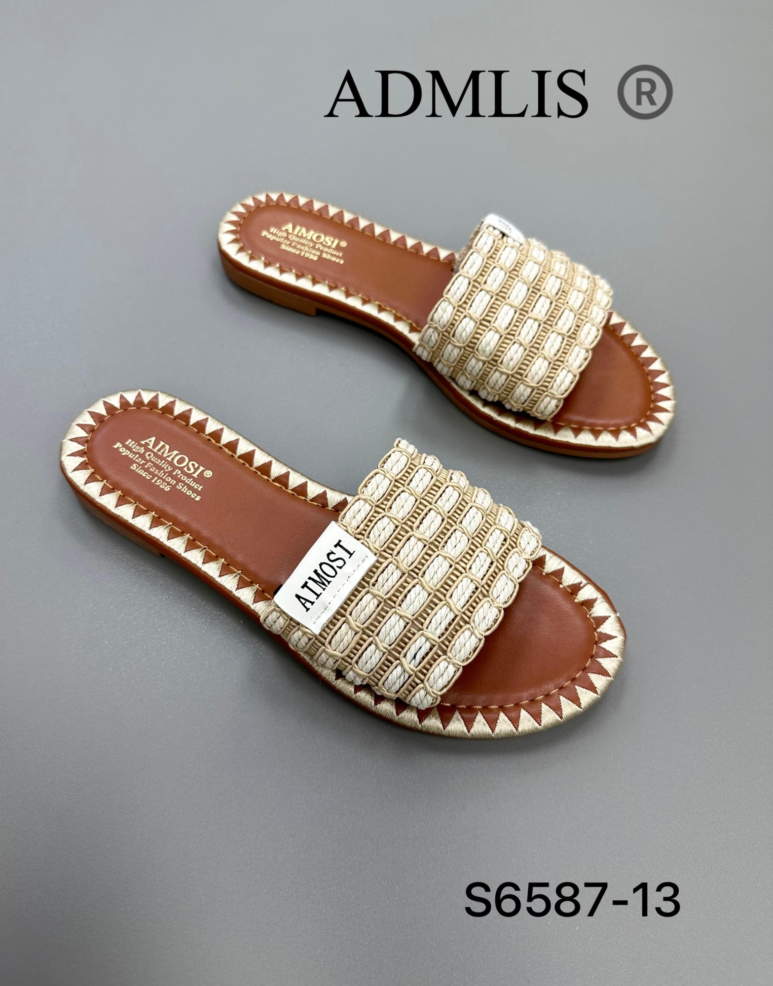 Женские шлепанцы  FASHION SO-259-50 (8 пар в коробе, 36-40 размер)