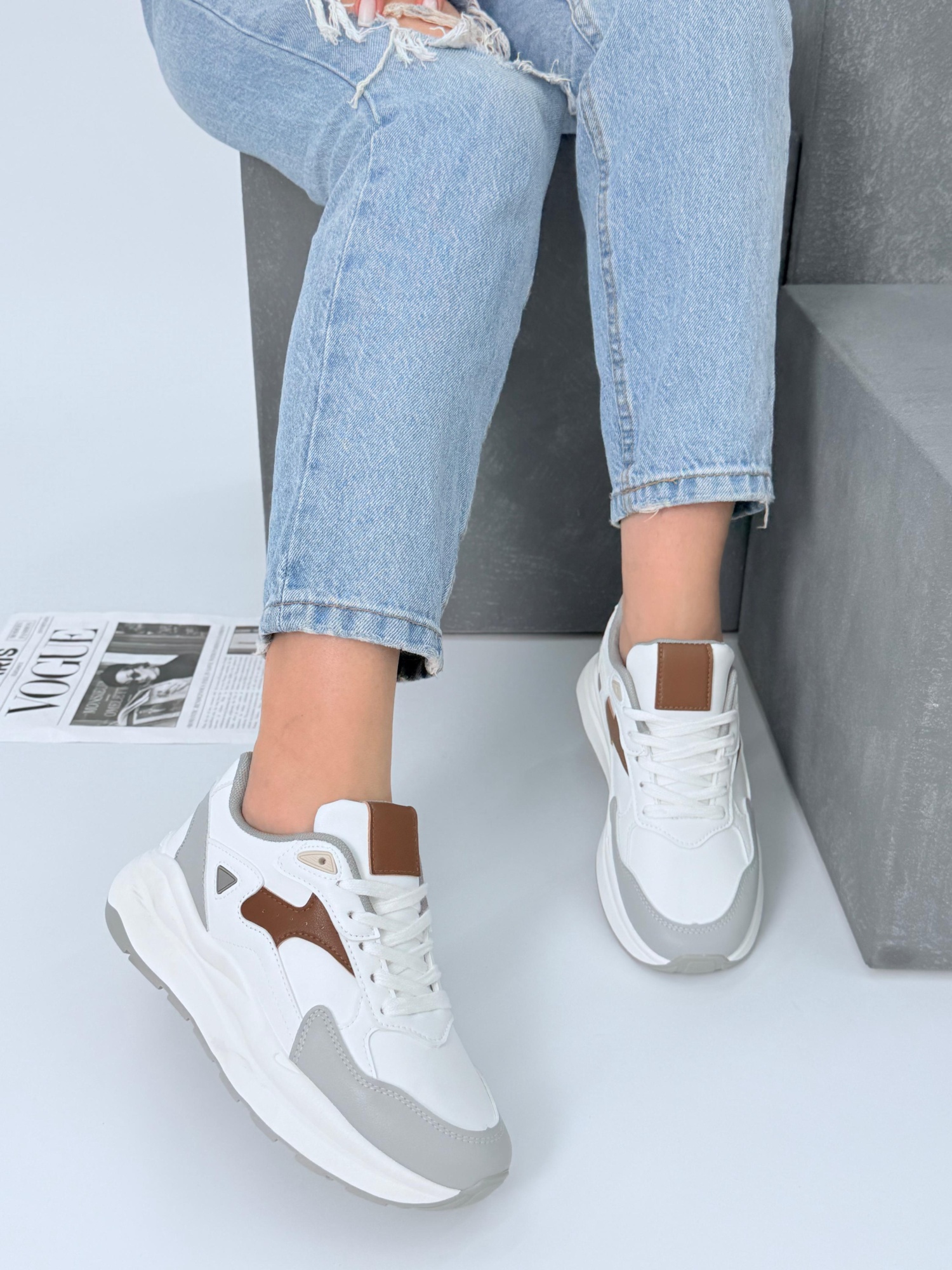 Женские кроссовки  FASHION SO-264-15 (8 пар в коробе, 36-41 размер)